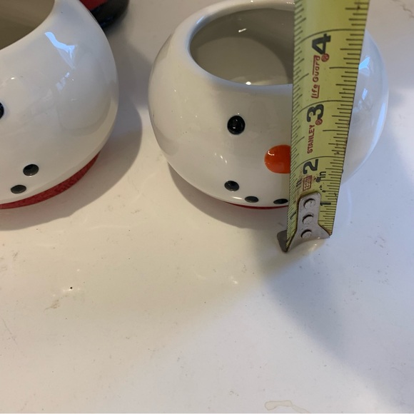 St. Nicholas Square Set of 3 Stackable Christmas Snowman Bowls  (Unused) - Picture 9 of 16